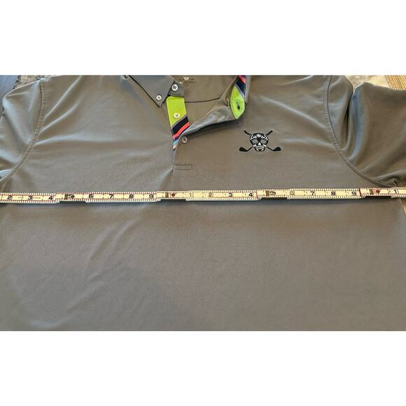 Chuco Golf Men's Executive III Performance Solid Polo Shirt Ash Grey GUC XXL 2XL - Picture 7 of 7